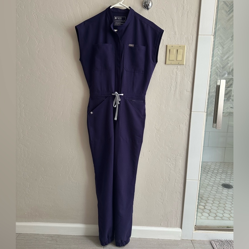 Figs XS purple jam Rafaela Jumpsuit